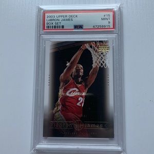 2003 Upper Deck LeBron James Rookie Card PSA 9